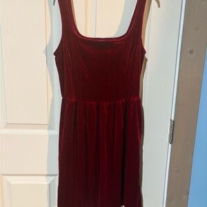 Old Navy Rich Red Velvet Dress mini